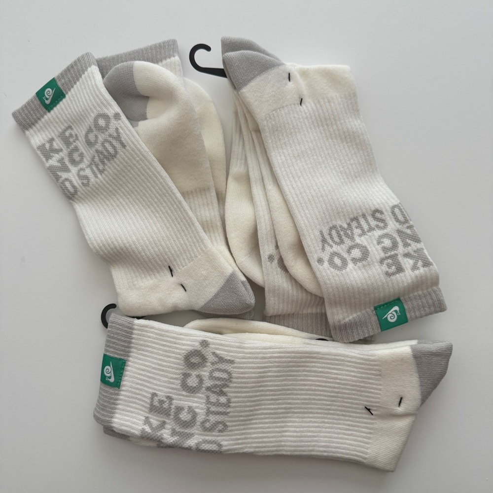 White and Gray Men's Socks